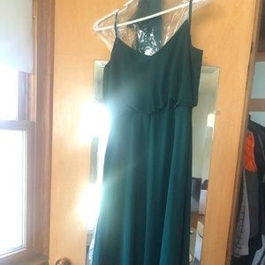 XS Birdy Grey GWENNIE DRESS - EMERALD *altered for 5'3 height*